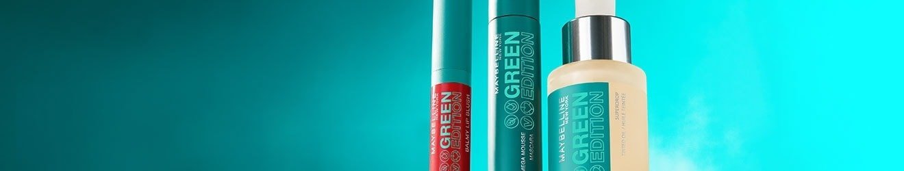 Maybelline Green Edition Packaging Banner 1320x250 R1