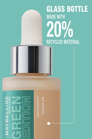 Green Edition Tinted Oil - Glass bottle made with 20% recycled material