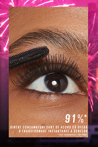 Efectul Colossal Go Extreme Mascara inainte si dupa