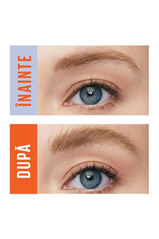 Inainte si utilizarea Brow Lift Stick Creion pentru fixarea sprancenelor