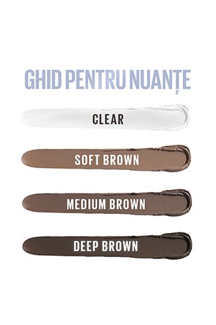 Ghid pentru nuante Brow Lift Stick Creion pentru fixarea sprancenelor