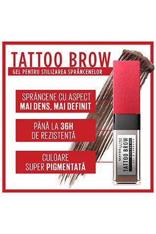 TATTOO BROW GEL pentru stilizarea sprancenelor - avantaje