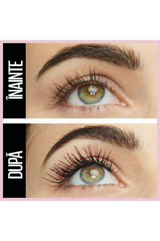 Efectul Lash Sensational Sky High inainte si dupa
